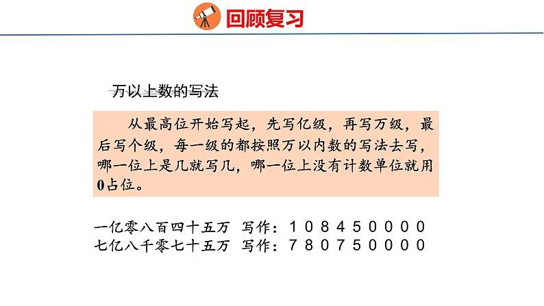 回顾整理-总复习 数与代数（课件）青岛版四年级上册数学05