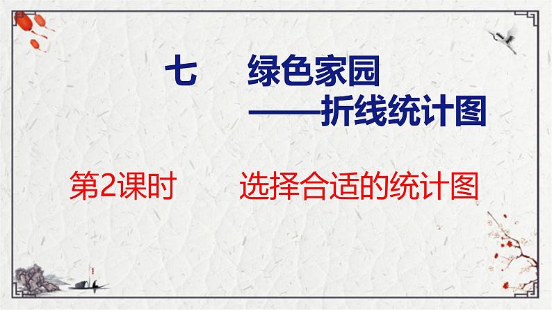 青岛版数学五上 青岛版小学数学五年级上册7.2《 选择合适的统计图》 课件01