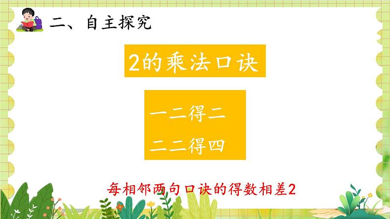 人教版数学2年级上册 第4章 4.2 第2课时 2、3的乘法口诀 ppt课件+教案07