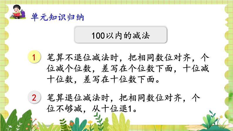 人教版数学2年级上册 第2章 2.4 整理和复习1（教材35，36页） ppt课件+教案04