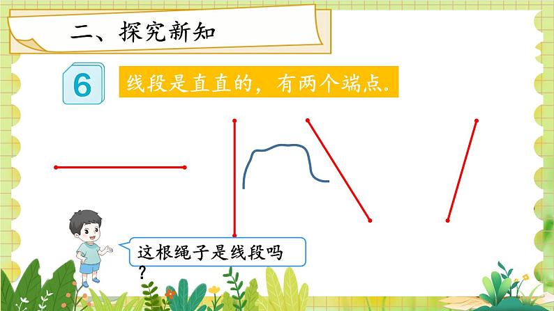 人教版数学2年级上册 第1章第3课时 认识线段和量画线段 ppt课件+教案第5页