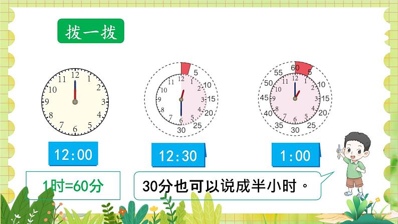 人教版数学2年级上册 第7章 第1课时 认识时间 ppt课件+教案08