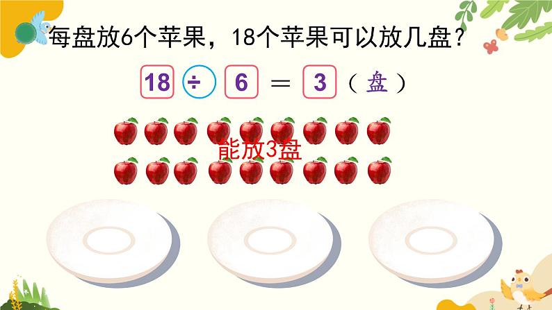 北师大版数学二年级下册 第一单元 除 法-第一课时 分苹果课件06