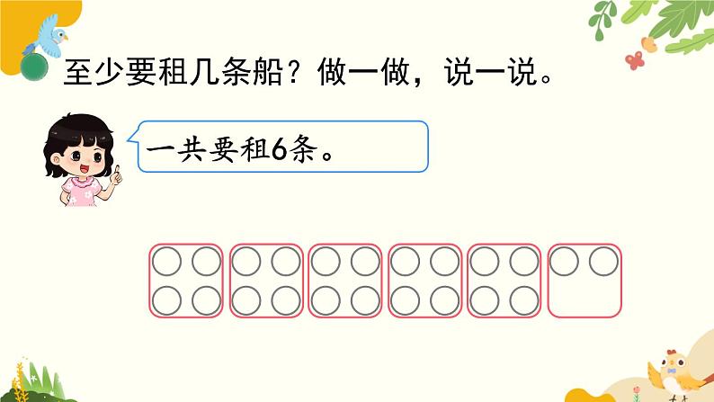 北师大版数学二年级下册 第一单元 除 法-第五课时 租船（1）课件第4页