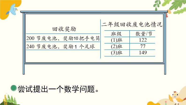 北师大版数学二年级下册 第五单元 加与减-第二课时 回收废电池课件第5页