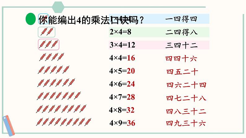 北师大版数学二年级上册5.5 小熊请客 课件第7页