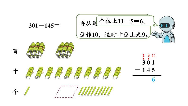 新人教版数学三年级上册4.2.2 三位数减三位数（2） 课件第8页