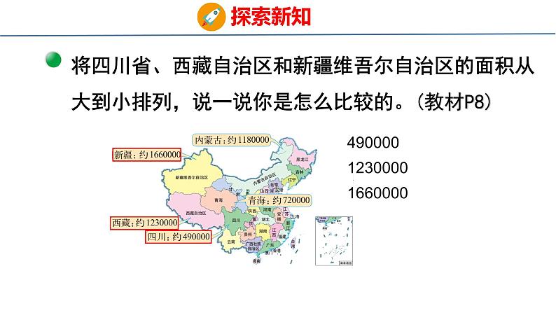 北师大版小学数学四年级上册1.4 国土面积课件05