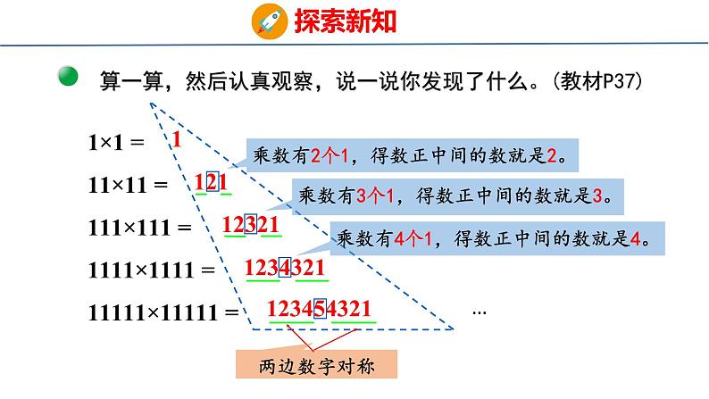 北师大版小学数学四年级上册第三单元乘法有趣的算式课件05