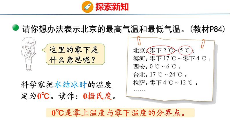 北师大版小学数学四年级上册7.1  温度课件06