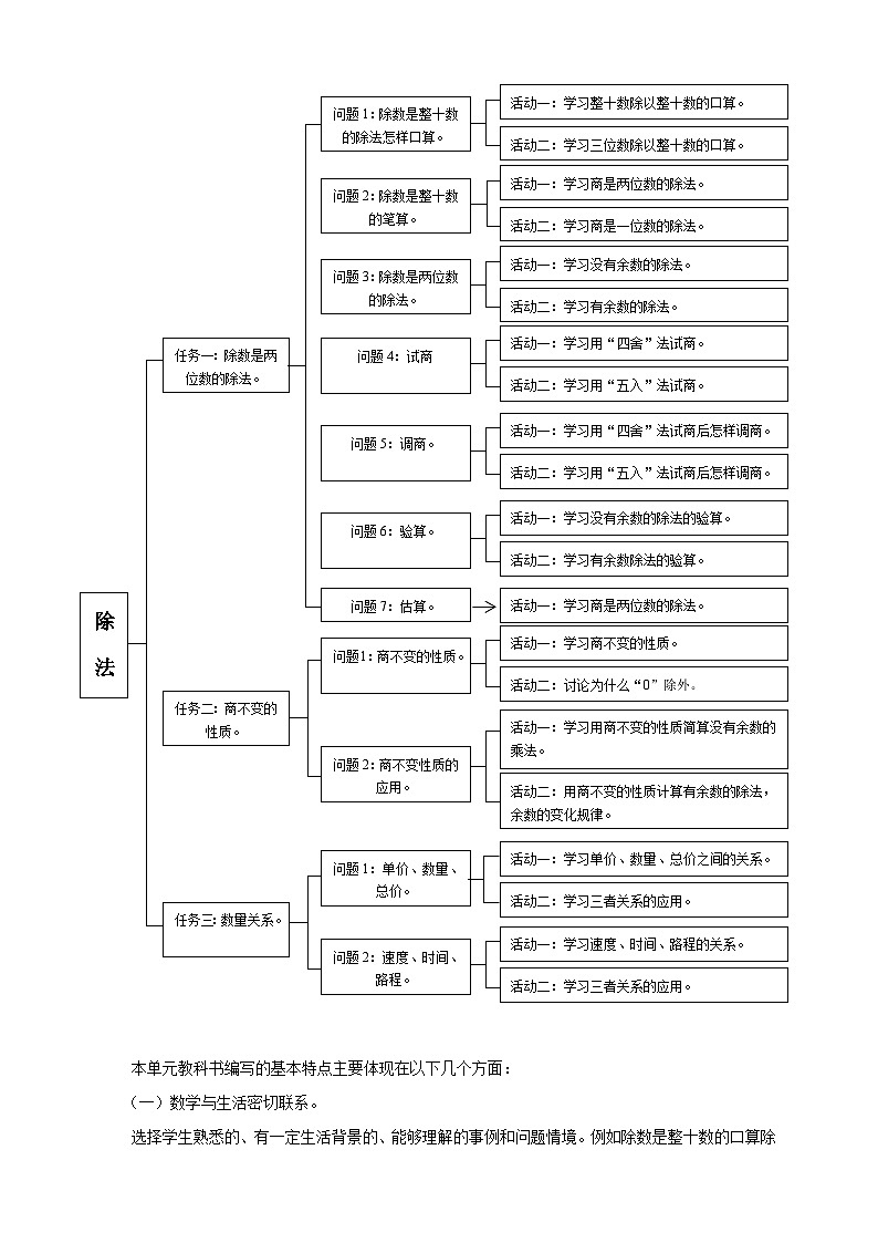 北京版数学四上 一《除法》单元教案第3页