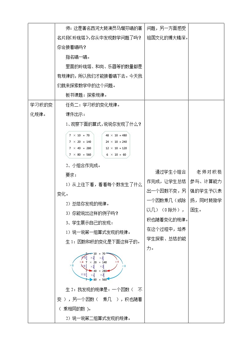 北京版数学四上 2.3《探索规律》课件+教案02