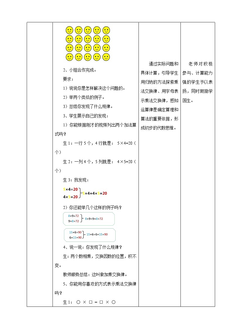 北京版数学四上 3.3《乘法交换律》课件+教案02