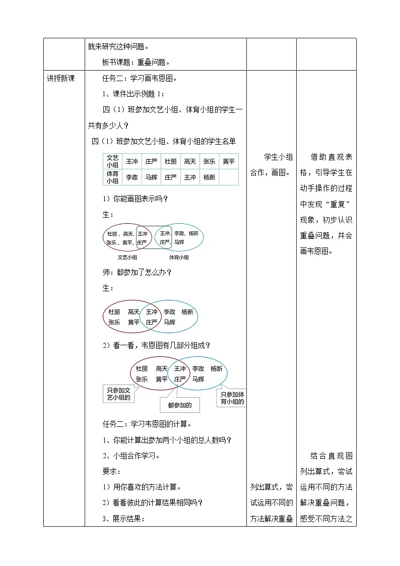 北京版数学四上 10.1《重叠问题》课件+教案＋练习02