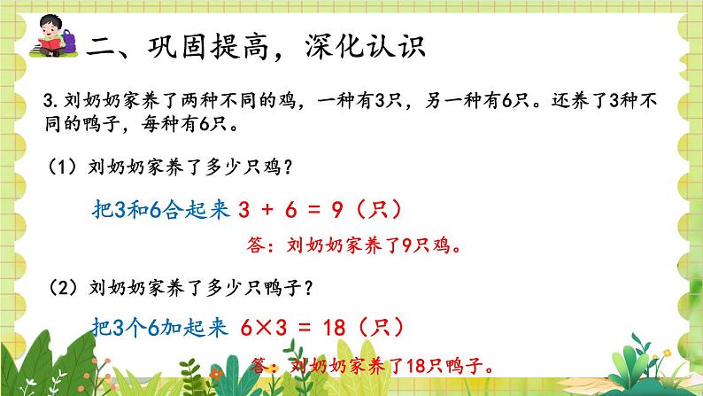 人教版数学2年级上册 第9章 第3课时 表内乘法（2） ppt课件+教案05