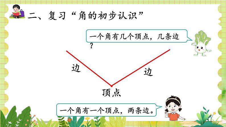 人教版数学2年级上册 第9章 第4课时 长度单位 角的初步认识 ppt课件+教案06