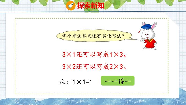 冀教版小学数学二年级上册  3.3  1~3的乘法口诀 课件08