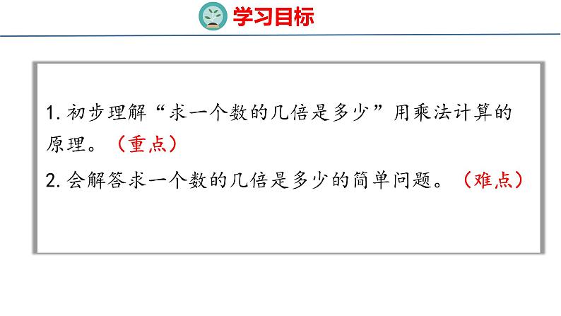 冀教版小学数学二年级上册  7.14  求一个数的几倍是多少 课件第2页