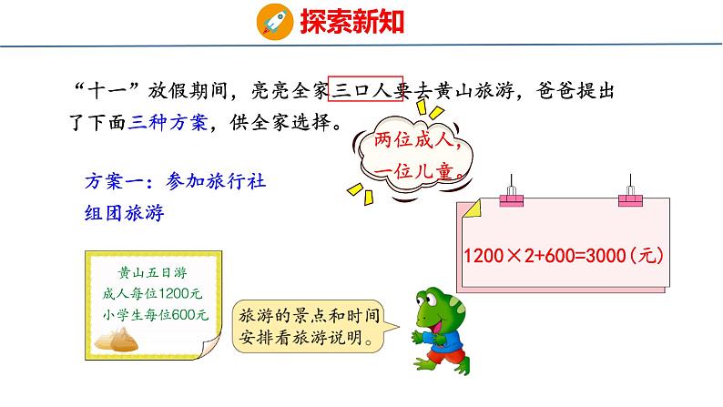 冀教版小学数学五上 旅游方案  课件05