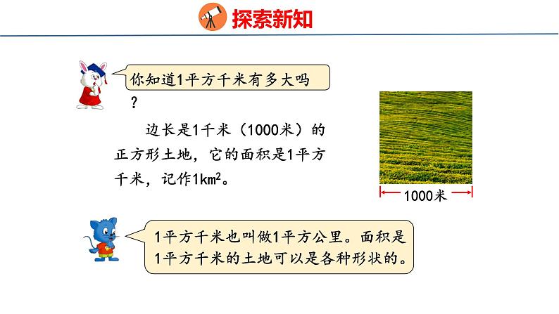 冀教版小学数学五上 7.2 认识平方千米 课件06