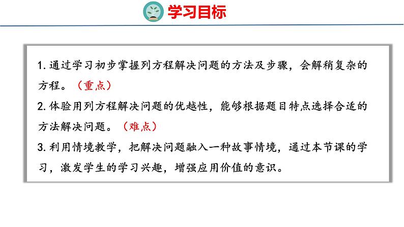 冀教版小学数学五上 8.4 解稍复杂的方程（ 课件）02