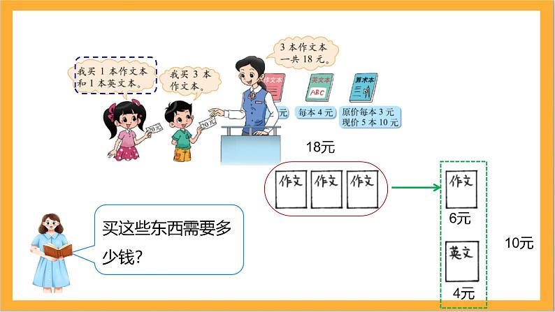 北师大版数学三上1.2《买文具》课件+教案07