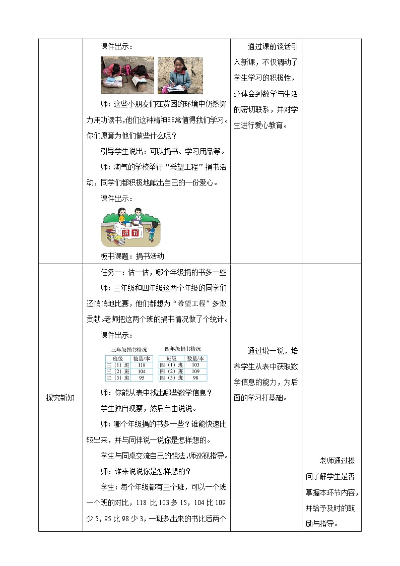 北师大版数学三上3.1《捐书活动》课件+教案02