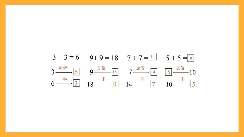 沪教版数学一上 5.4《加倍与一半》课件07