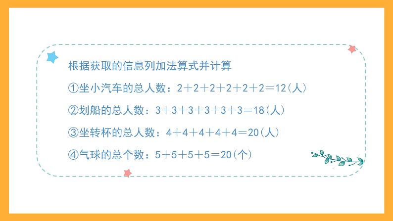 沪教版数学二上 2.1.1《游乐场和几个几相加》课件04