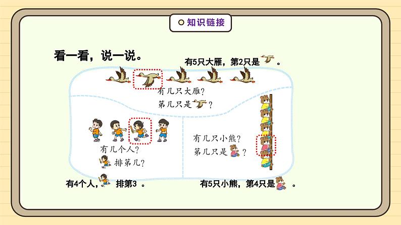 【人教版】一上数学  2.1.2 比大小、第几（课件+教案+分层作业）08