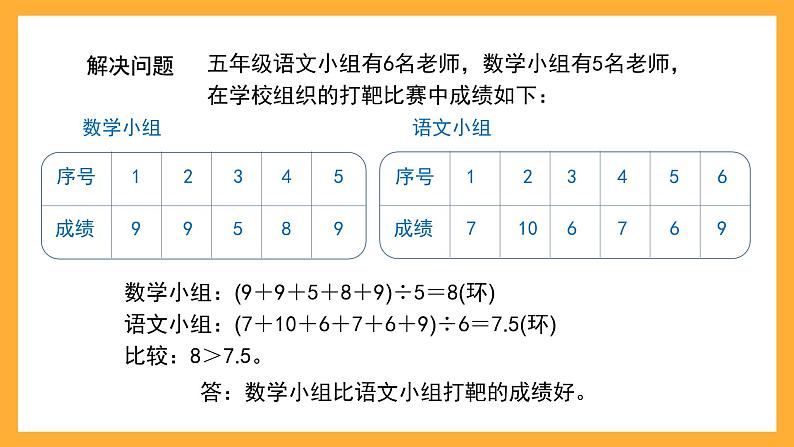 沪教版数学五上 3.1《平均数》课件第6页