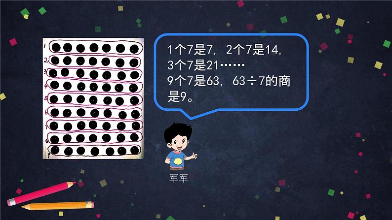 二年级【数学(北京版)】第五单元用6～9的乘法口诀求商课件07