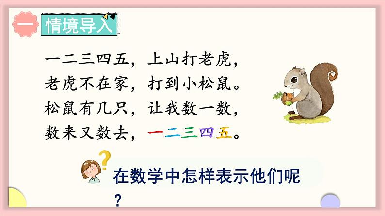 1.1 认识1～5（1）（课件）-2024-2025学年一年级数学上册苏教版（2024）02