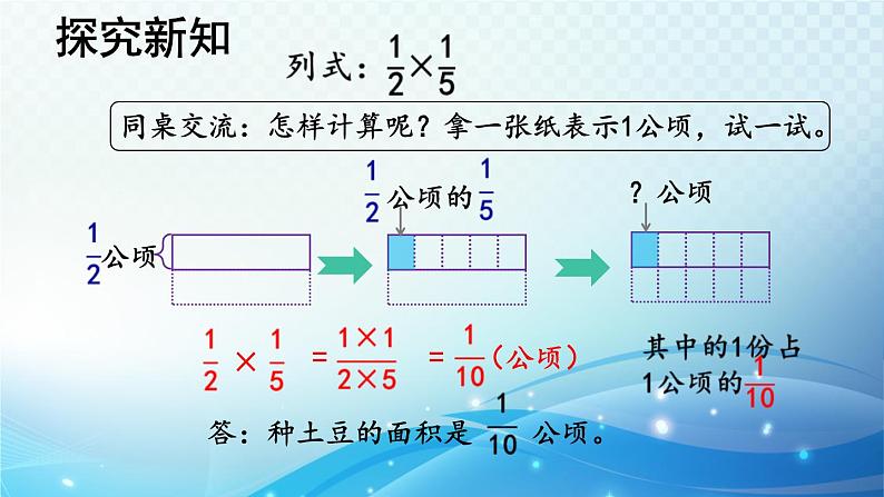 【2022秋季新教材】人教版数学六年级上册1.3 分数乘分数的计算方法 同步课件06