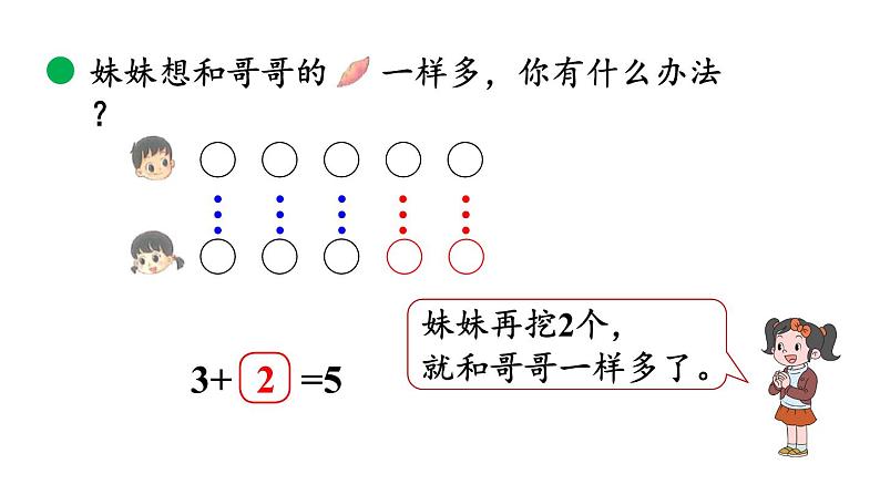 小学数学新北师大版一年级上册第四单元第8课时《挖红薯》教学课件（2024秋）05