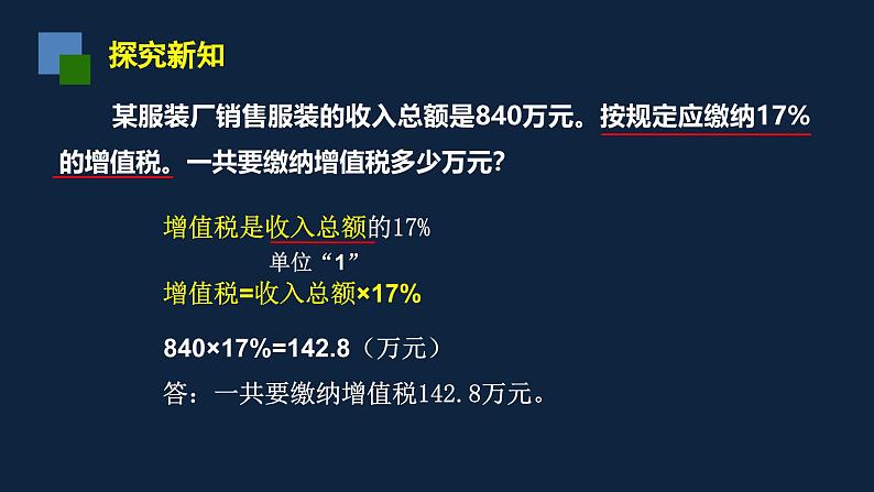 无锡苏教版六年级数学上册第六单元《与纳税有关的实际问题》课件04