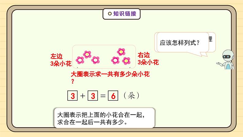 【人教版】一上数学  2.2.2 用6和7的加、减法解决问题（课件+教案+分层作业）07