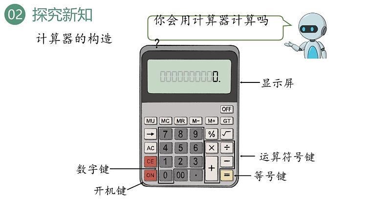 新人教版数学四年级上册1.15 用计算器计算课件06