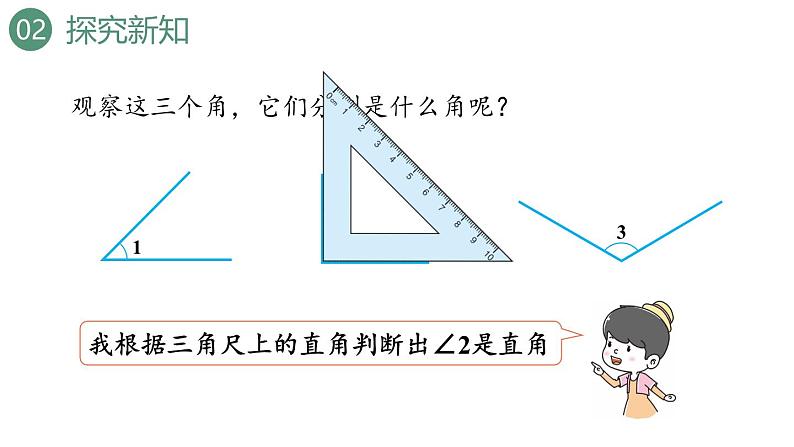 新人教版数学四年级上册3.3角的分类课件05