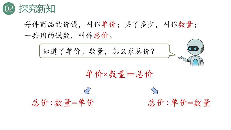 新人教版数学四年级上册4.5单价、数量和总价课件08