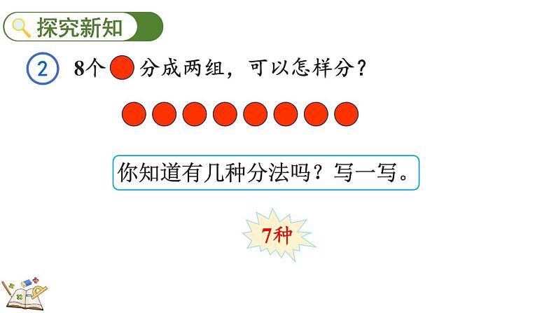 2024年人教版新教材一上数学第二单元2.1.4 8、9的组成课件04