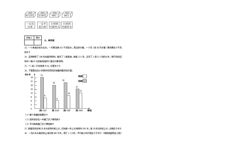 第一至四单元期中测试（试题）-2024-2025学年五年级上册数学人教版03