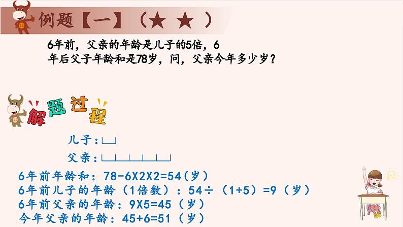 16、年龄问题-2024-2025学年度小学三年级奥数 全套教学课件PPT  陕西人民教育出版社04