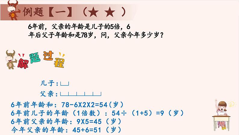 16、年龄问题-2024-2025学年度小学三年级奥数 全套教学课件PPT  陕西人民教育出版社05