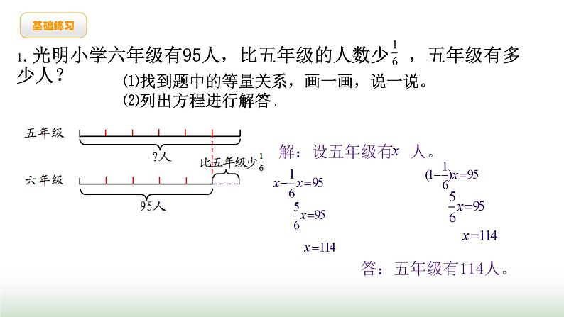 北师大版六年级数学上册第2单元第3课时分数混合运算（三）课件第7页