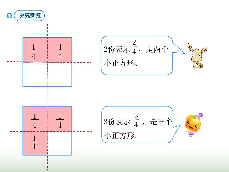 人教版三年级数学上册第八单元第六课时根据情境表示分数课时课件03