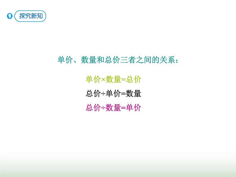 人教版四年级数学上册第四单元4单价、数量和总价课件第7页