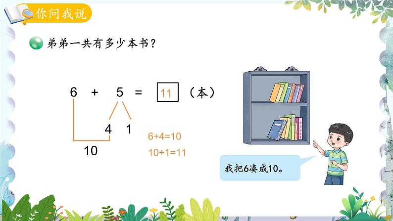 青岛版（2024）数学一年级上册 第5单元 信息窗3 7、6加几 PPT课件06