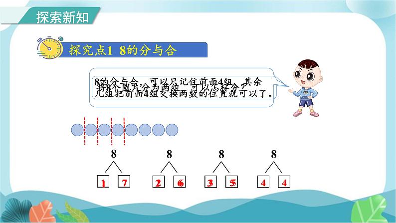 人教版（2024）数学一年级上册 第二单元 第4课时 8~9分与合 课件第3页