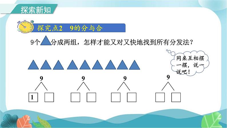 人教版（2024）数学一年级上册 第二单元 第4课时 8~9分与合 课件第5页